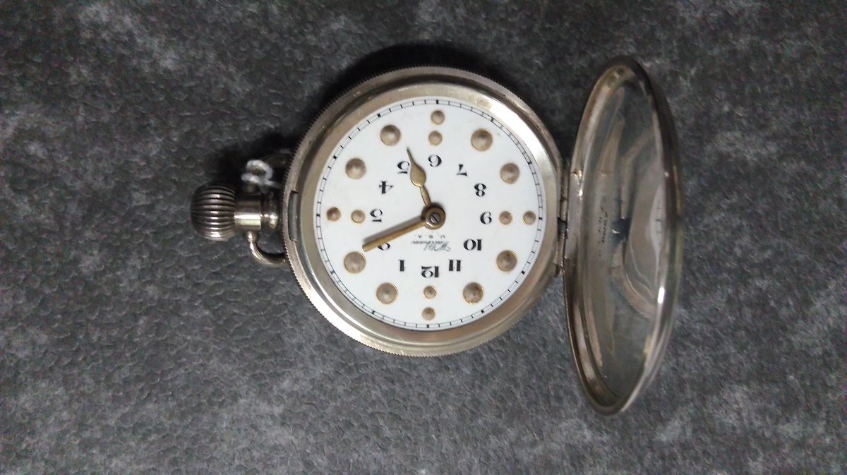 TimekeepingMus's tweet image. This pocket watch has a braille dial and is one of our favourite #MuseumObjects #Horology