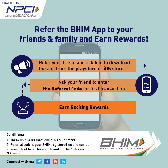 BHIM Referral Bonus Scheme (For Individuals)