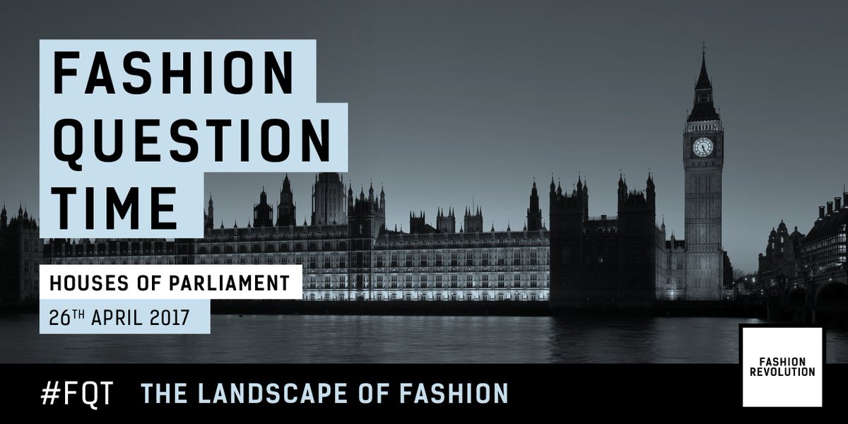 We are hosting FASHION QUESTION TIME with @MaryCreaghMP at the <a href="/UKParliament/">UK Parliament</a>. Follow the conversation with #FQT