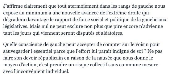 edwyplenel's tweet image. En 2002, il avait fallu choisir entre Chirac et Le Pen. Voici quelle était alors la position de Jean-Luc Mélenchon : lemonde.fr/archives/artic…