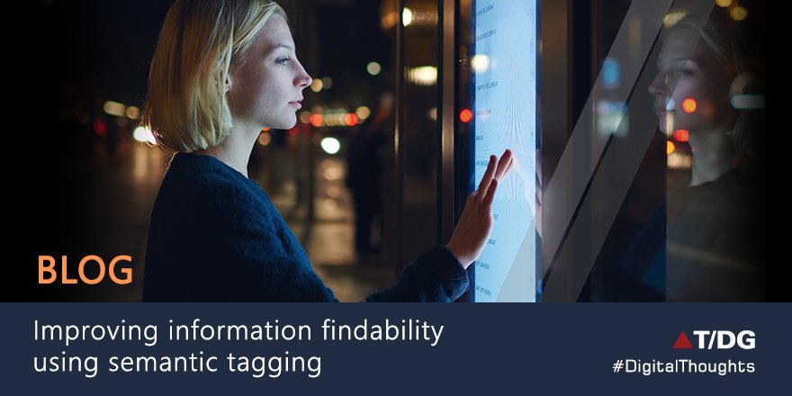 thedigtalgroup's tweet image. Read T/DG’s #blog to understand how #informationfindability can be improved using #semantictagging. For more, visit bit.ly/2pVvIUh