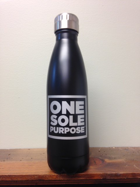 Win a cool insulated OneSolePurpose bottle. Register to run or walk. Help us buy new shoes for kids. onesolepurpose5k.com