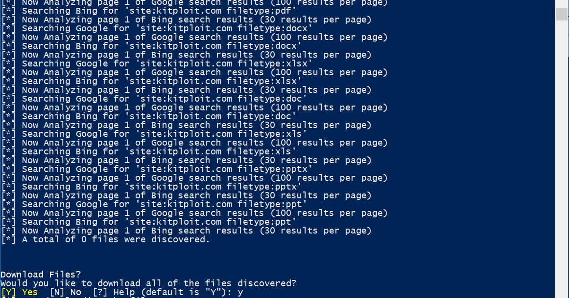 KitPloit's tweet image. PowerMeta - PowerShell Script to Search Publicly Files for a Particular Domain and Get… goo.gl/PX86g0 #Bing #Download #ExifTool