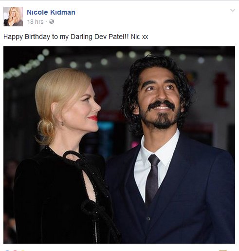 Blessed by a Legend. Happy birthday Oscar nominee Dev Patel! 