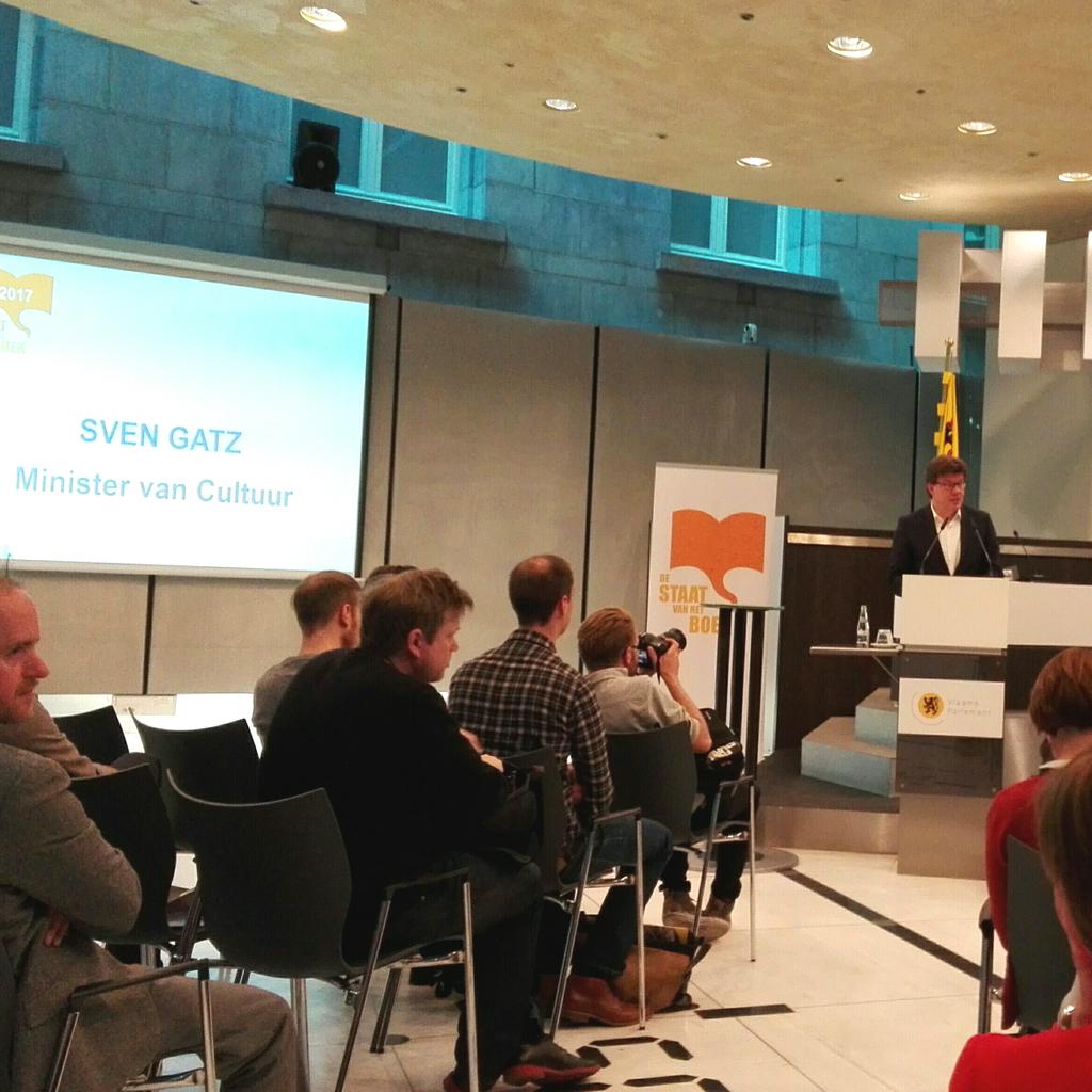 Staat van het boek, Sven Gatz presenteert actieplan Leesbevordering #svhb2017
