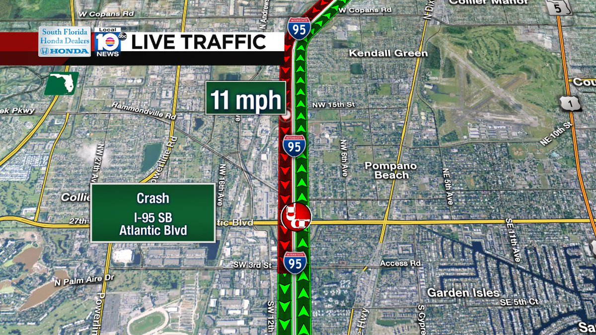 Crash on I-95 SB at Atlantic Blvd #traffic https://t.co/JHP3DK0CIx