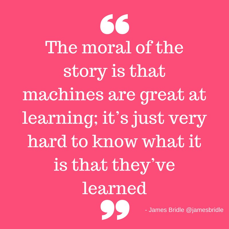 'Machine Learning in Practice' by <a href="/jamesbridle/">James Bridle</a> is your food for thought this afternoon
medium.com/intersections-…