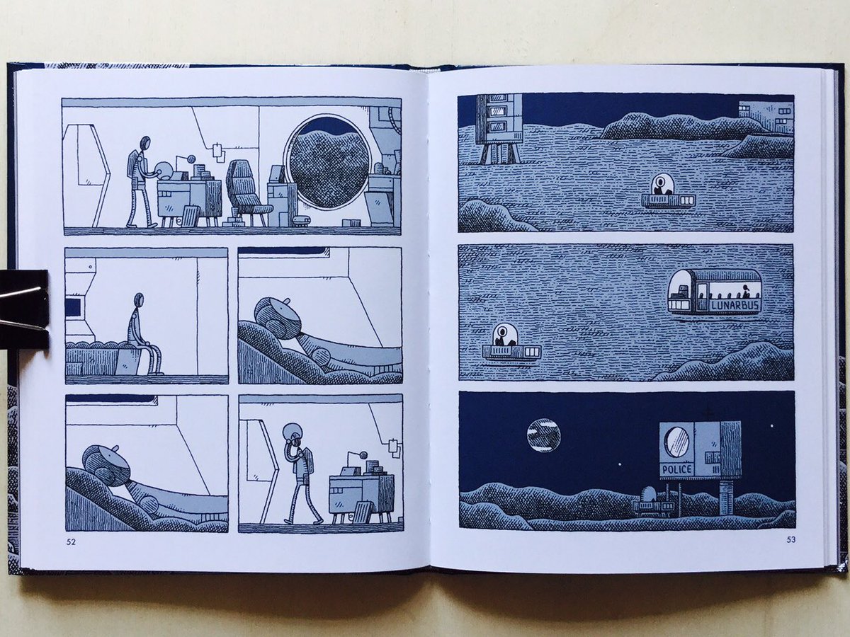 OnPrintedPaper's tweet photo. "Mooncop": a passeggio sulla #luna con @tomgauld
Leggi di più 👉🏻 https://t.co/GLXcLQZfMN
#book #comics #graphicnovel #moon #space #mooncop https://t.co/Cxb1RvLSF2