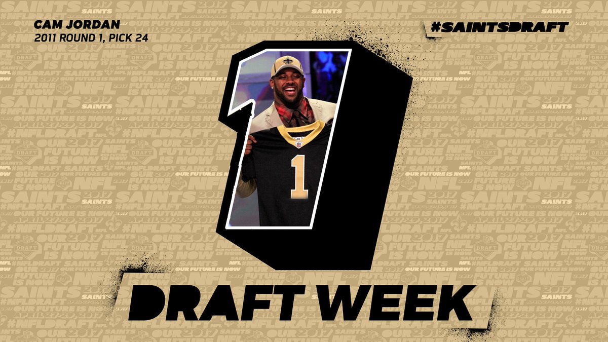 ⚜️ @NFL Draft week is here! #SaintsDraft ⚜️ https://t.co/bjqj9Qh6Fa