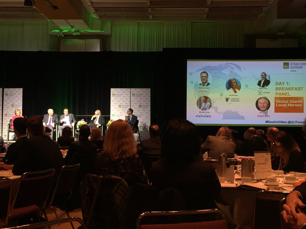 Dream Unlimited (@dreamultd) on Twitter photo "Dream CRO Michael Cooper speaking at the <a href="/ULIToronto/">ULI Toronto</a> symposium panel on Global Giants, Local Heroes. #ElectricCities" "Dream CRO Michael Cooper speaking at the <a href="/ULIToronto/">ULI Toronto</a> symposium panel on Global Giants, Local Heroes. #ElectricCities"