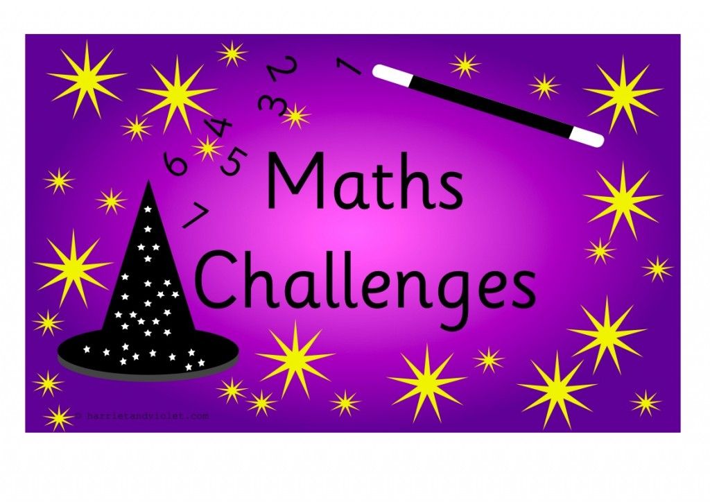 Challenge Area Maths Challenges and Sign for Early Years (EYFS) A4 - Harriet + Violet buff.ly/2cyOb00