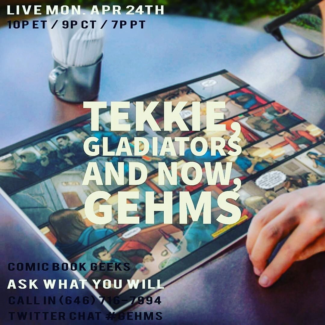 MastaGriotRadio's tweet photo. #ComicBookGeeks Live tonight on Master Griot Radio: Trekkie, Gladiators &amp; now #GEHMs... Ask What You Will! https://t.co/07sVQhlrzf https://t.co/vrBJjHQFGa