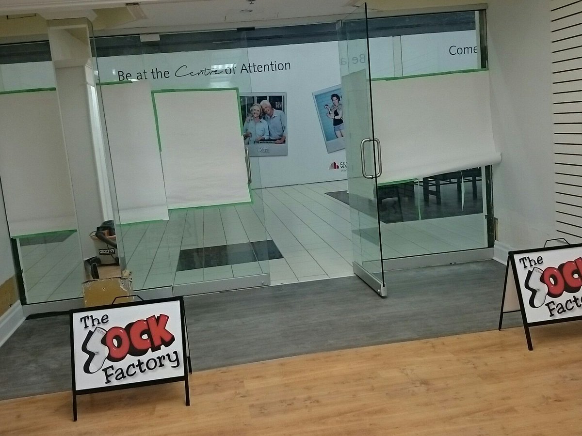 Floor ALMOST done!  Love the glass front and doors!  Thanks KITCHENER GLASS. Just a few touch ups &amp; we will be ready to open!  Stay tuned!!!