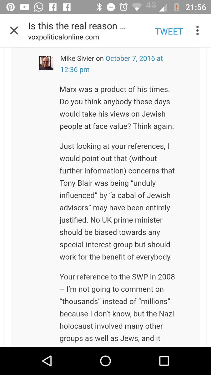 Marlon Solomon Sivier Says It S Ok To Say Tony Blair Was Unduly Influenced By A Jewish Cabal And Then Is Allowed To Stand For Election To Uklabour T Co Pxfix5s4n4