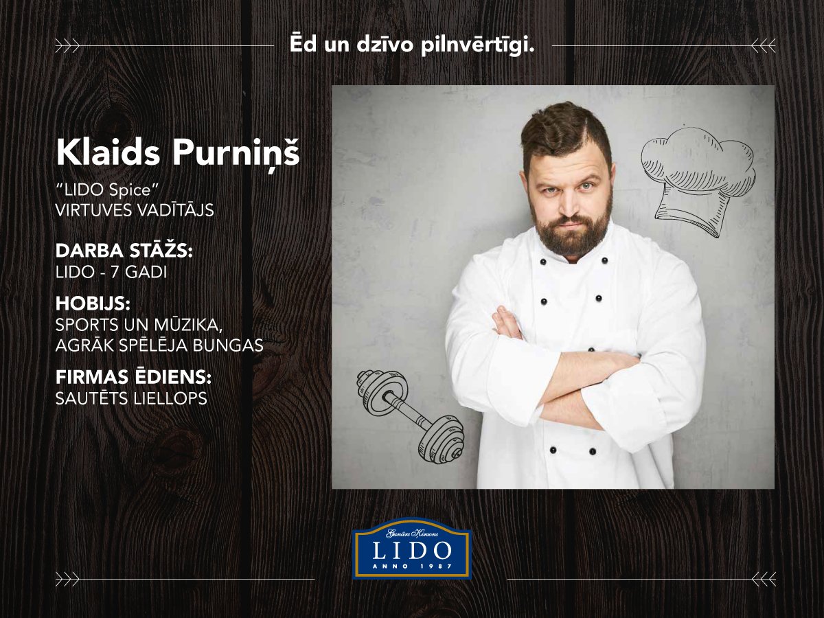 Klaids ir viens no mūsu lieliskajiem pavāriem, satiec viņu arī gargaršīgākajā žurnālā "Četras sezonas"! 😀