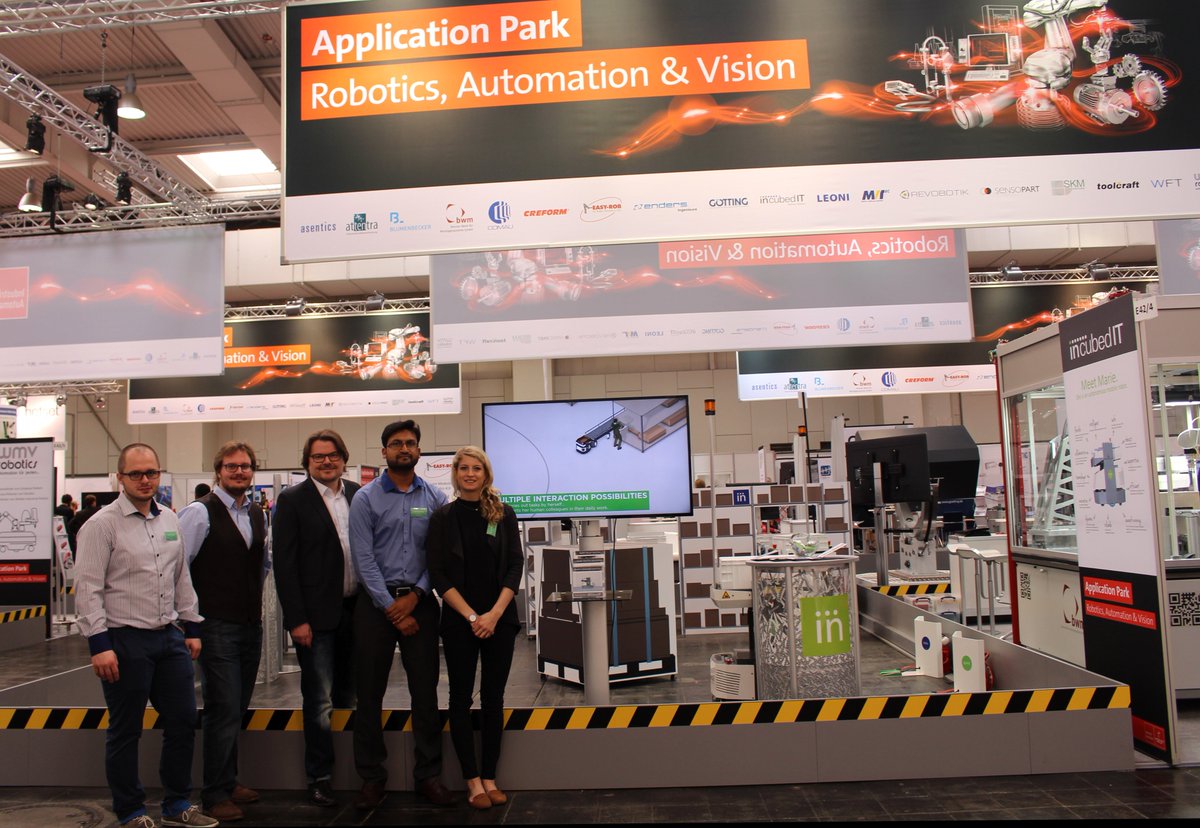 What a great first day <a href="/hannover_messe/">HANNOVER MESSE</a> 2017! Visit us and Smart Shuttles Marie and Paul in Hall 17 E 42 - we will be here for you all week!