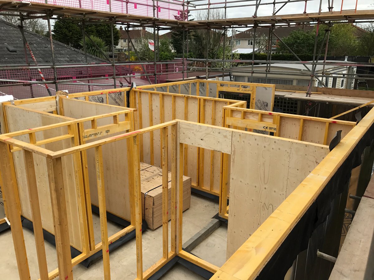 AlmacCarpentry's tweet photo. 14 days to erect this @pottonselfbuild bespoke home in Norwich and handing over a little surprise to the customer aswell tomorrow 🙂 https://t.co/IHCEYZ5U0A