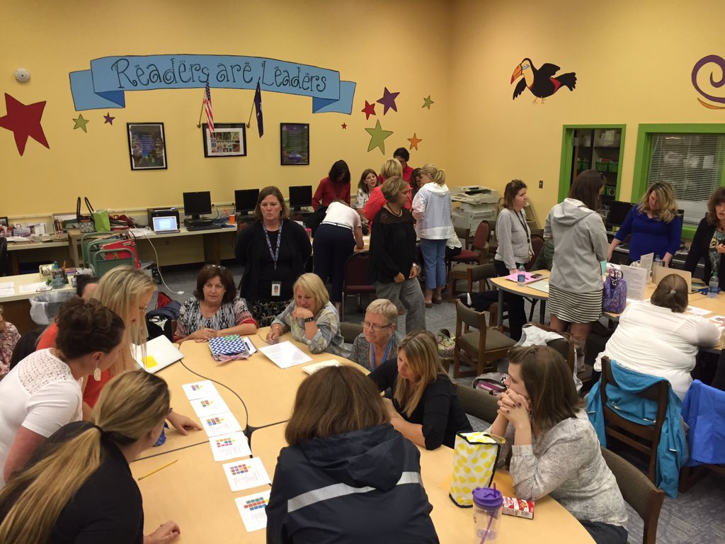 bleviner's tweet photo. @OGElementary teachers working together on vertical articulation on the units of study! @LexingtonOne #lexlearns https://t.co/wDrbrnww6c