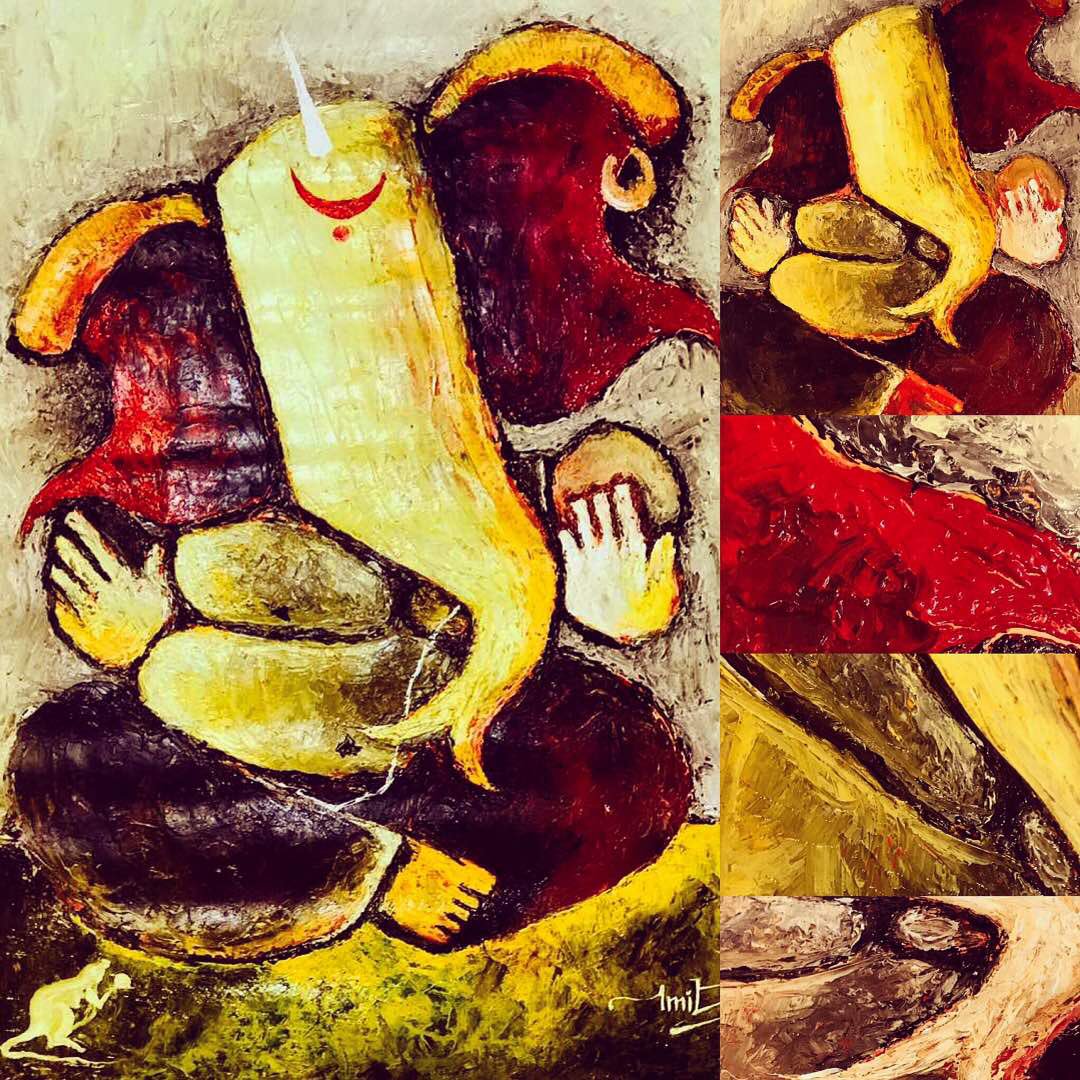 thearkastudio's tweet photo. New work #oilpainting #art #ganesha #arka https://t.co/NxSLThGg18