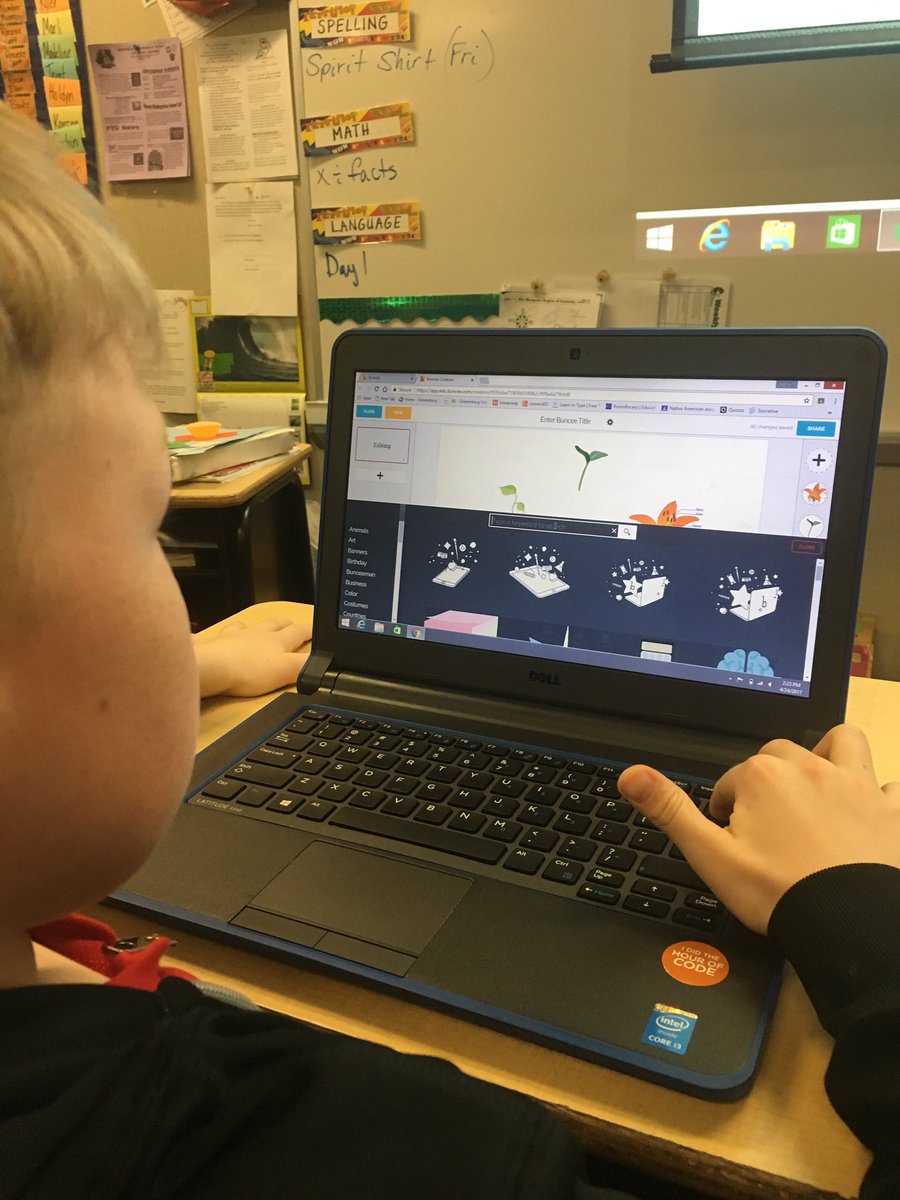 ges_MrsMoore's tweet photo. 3rd graders showing what they know about plant life cycles using @Buncee. Great student engagement! 🌱🌿🌽#GESPirates #GESEdTech https://t.co/KcV4QJomIE