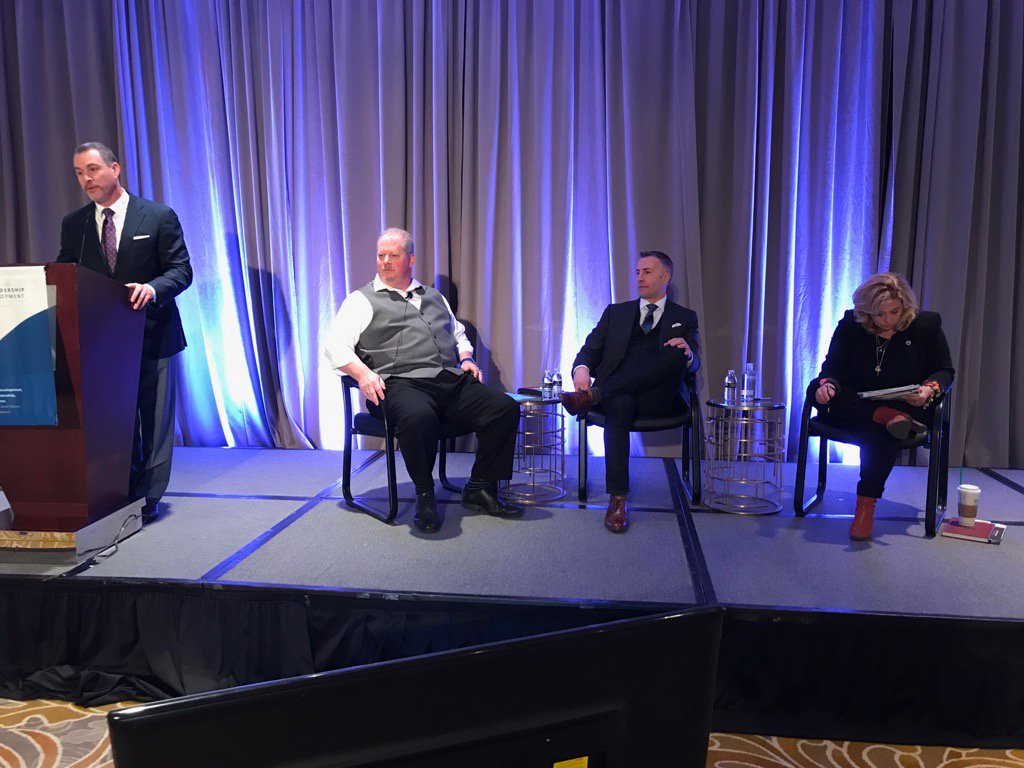 mikegips's tweet image. Cyber risk panel discussing ESRM #CSOSummit17