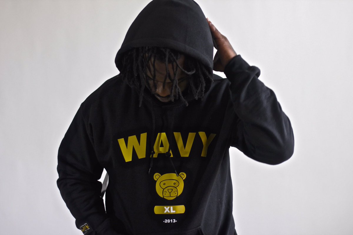 The Wavy Boy 'XL ' hoodie is restocked! #gold #streetwear #beststreetwear #urbanstreetwear #supreme #black #hoodie #clothingbrand #new #swag