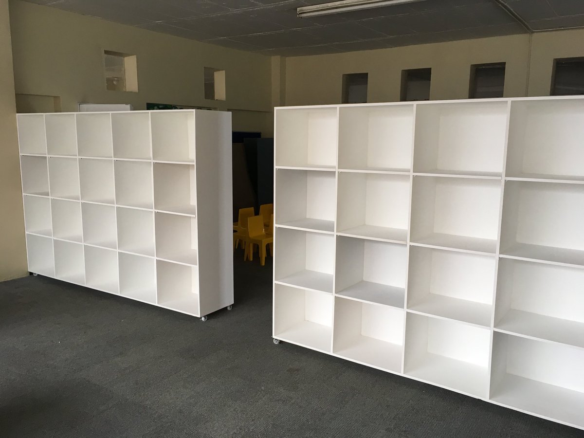 GAJSolutions_'s tweet image. Shelving/Classroom Dividers for Ububele School 
Thanks to Better SA