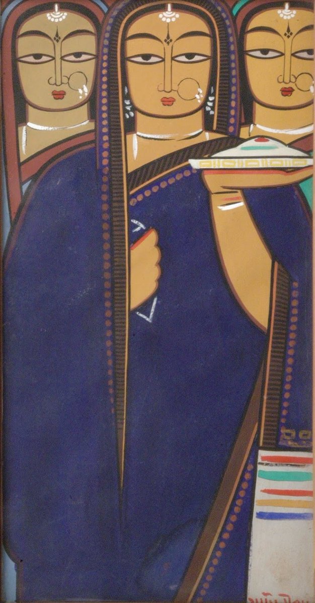ARTxOfficial's tweet photo. Jamini Roy (1887-1972)
Three Pujarins https://t.co/AXXZfp3oSe