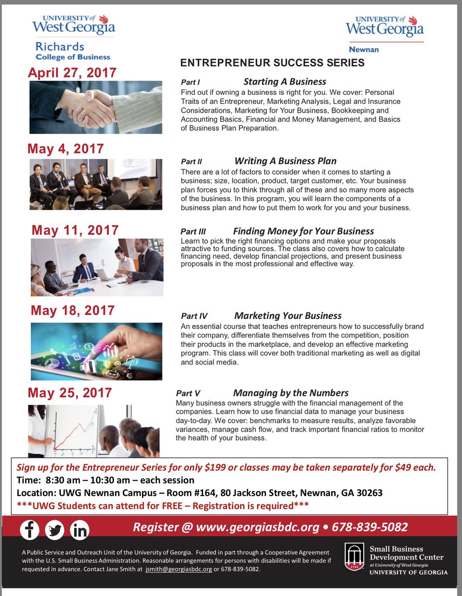 TAnduze's tweet photo. How much do you really know about your business? great class starting this week in Newnan #ugasbdc, #socialmm171, #Entrepreneur https://t.co/wF01zm8kYg