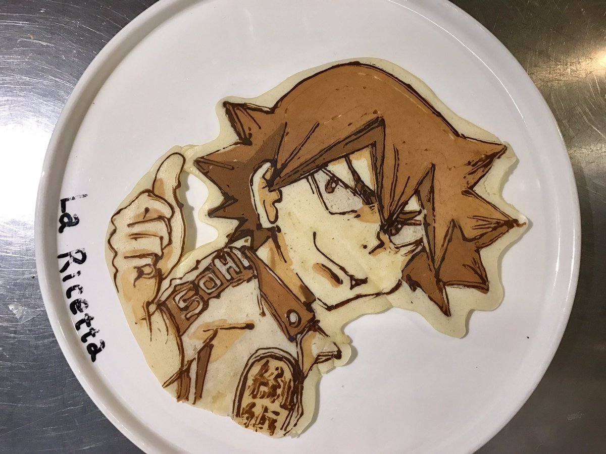 Laricetta99 パンケーキアートの作り方 弱虫ペダル 鳴子章吉 アニメ版 Yowamushi Pedal Naruko Shoukichi パンケーキアート Pancakeart