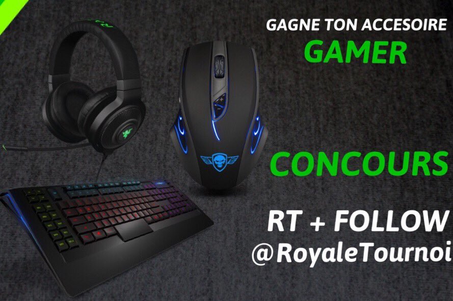🎁 #CONCOURS #10K 😍

Remporte ton ACCESSOIRE GAMER

🔄 #RT + #FOLLOW 

👉 <a href="/RoyaleTournoi/">Royale•Concours™</a>
👉 <a href="/BxbyBronx/">BronxBxby</a>
👉 @CCornFlakkes

Tirage aux 1300RT 🍀