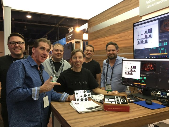 Lots of familiar faces at #NABShow2017! Stop by the @AdobeCCVideo booth for a #PaletteGear demo with the new <a href="/AdobePremiere/">adobevideocreators</a>