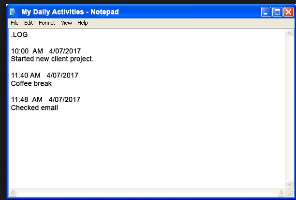 paageetcie's tweet image. Use this easy trick to turn #WindowsNotepad into a #log to #track your daily #activities. More at paageetcie.com/windows-notepa… #organizing
