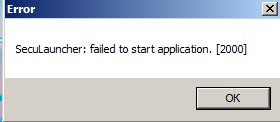 Seculauncher failed to start application. Seculauncher failed to start application 2000 GTA 4. Error Seculauncher: failed to start application. [2000]. Seculauncher failed to start application 2001 0x00000002 Dirt 2.