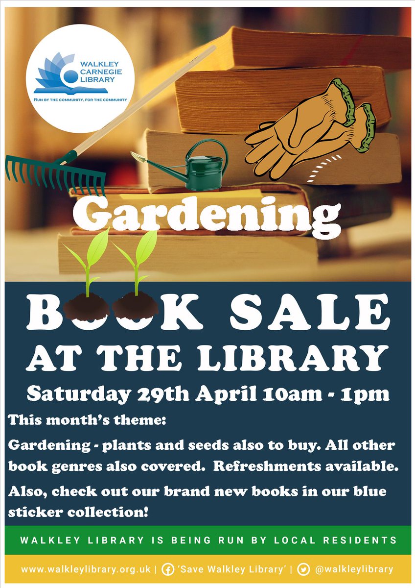 walkleylibrary's tweet photo. Gardening books are coming on sale at the best price! Also, if you have any plants to donate, or books about gardening, please let us know. https://t.co/IPfsJ8srIX