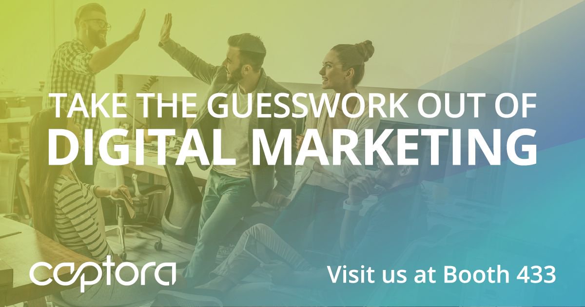 captora's tweet photo. We're pumped to be at #MKTGNation - booth 433! Come see how we capture new buyers by automatically identifying &amp; promoting relevant content! https://t.co/8aheK8jnXj