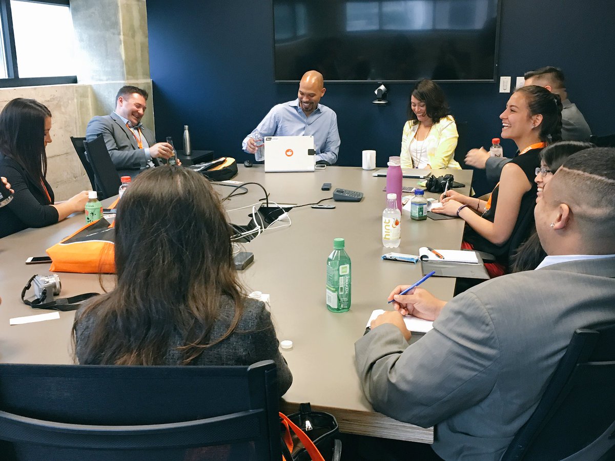 genindigenous's tweet photo. #GenIFellows took a quick break from #NAFOA2017 to chat with @reddit VP of Engineering @nickcald. #NativeYouth https://t.co/wlWCqUJZQS
