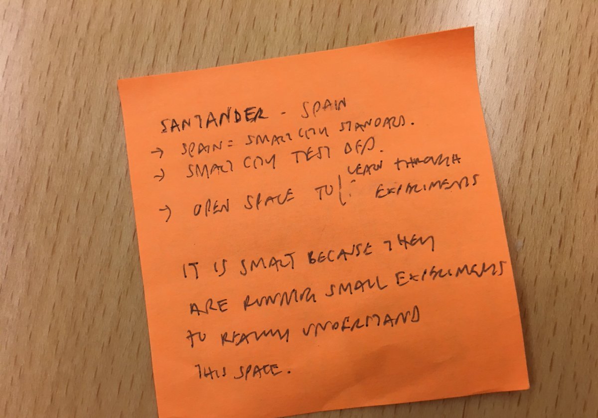 Name a #smartcity and why? This #TLASmartCities unconference attendee thinks it's #Santander! 🇪🇸
