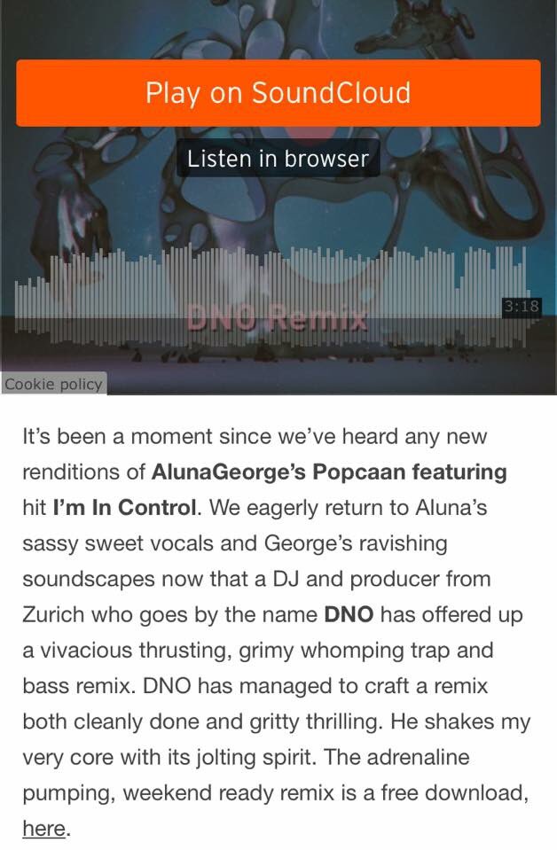 dnomusicprod's tweet photo. Thanks to @iheartmoosiq for the #blog support of my new #AlunaGeorge #remix ! https://t.co/JCqfdC1f7X