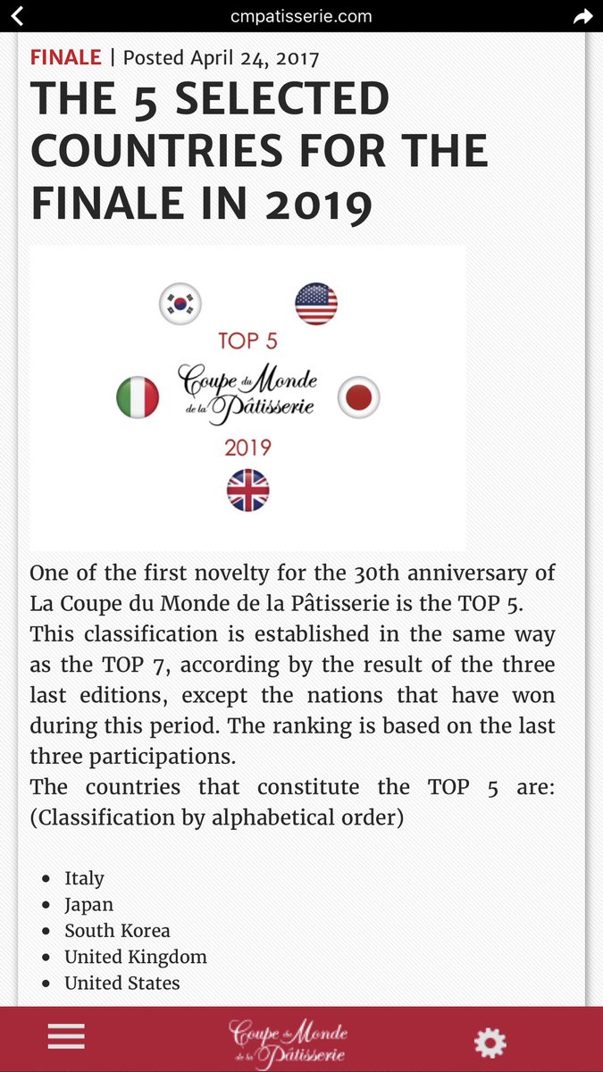 BREAKING NEWS <a href="/PastryTeamUK/">UK Pastry Club/Team</a> <a href="/ClassicFineFood/">Classic Fine Foods UK 🇬🇧</a> <a href="/valrhonauk/">Valrhona UK</a> best news of the day ! <a href="/BenoitBlin_MCA/">Benoit Blin MCA</a> <a href="/JC_Chocolatier/">John Costello</a> cmpatisserie.com/the-5-selected…