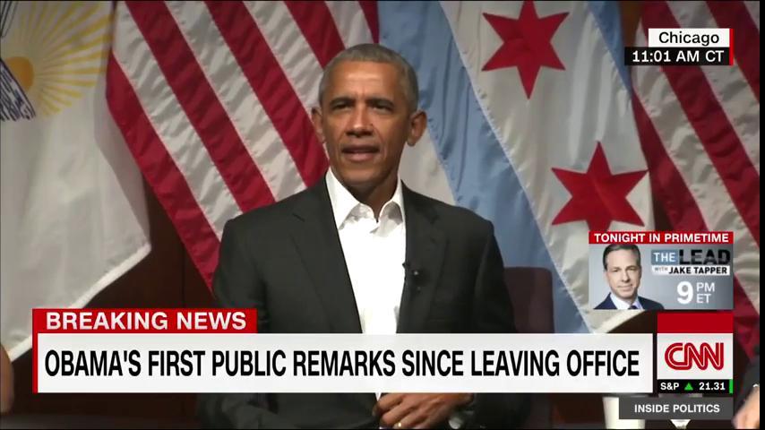 Techdrive3's tweet image. Former President Obama is delivering his first public remarks since leaving office... ln.is/opleJ by #CNN via @c0nvey