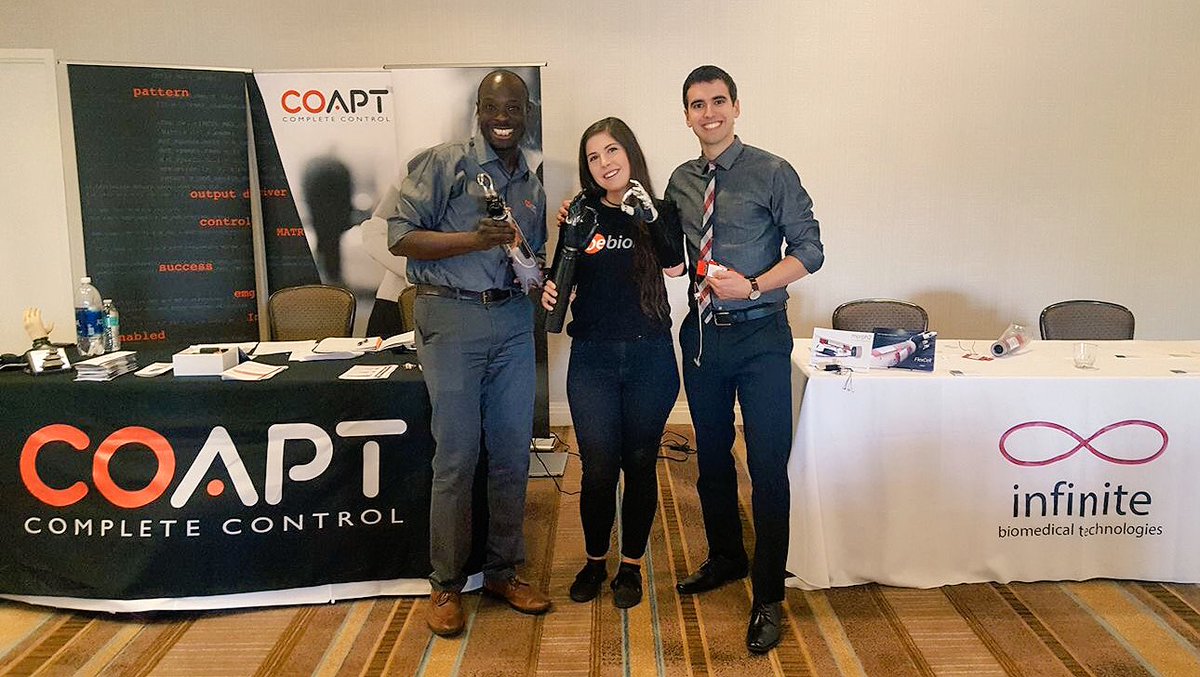 aannggeellll's tweet image. At the @Arm_Dynamics conference seeing all the new awesome things happening in upper limb prosthetics! #amputee #technology