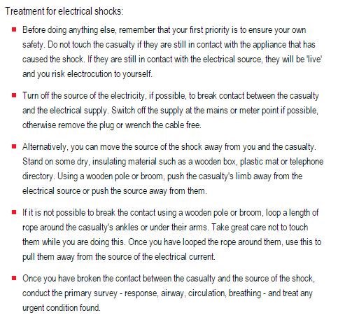 First Aid in case of Electric shocks.PN