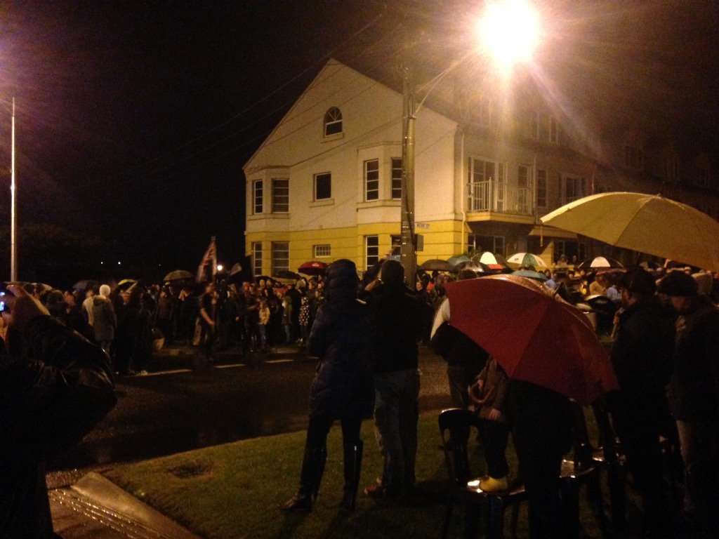 The march makes its way up Liebig Street. <a href="/WboolStandard/">The Standard</a>