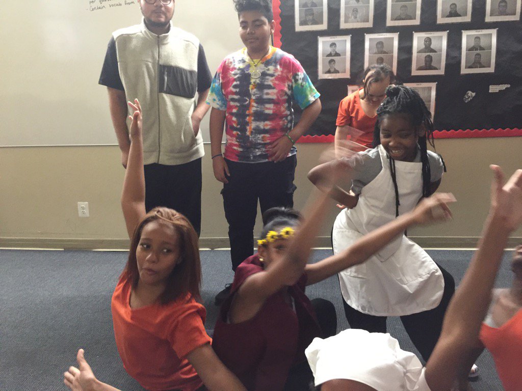 IDEALManhattan's tweet photo. Aladdin cast preparing! #SchoolCanBeIDEAL https://t.co/gqGE8I9xJz