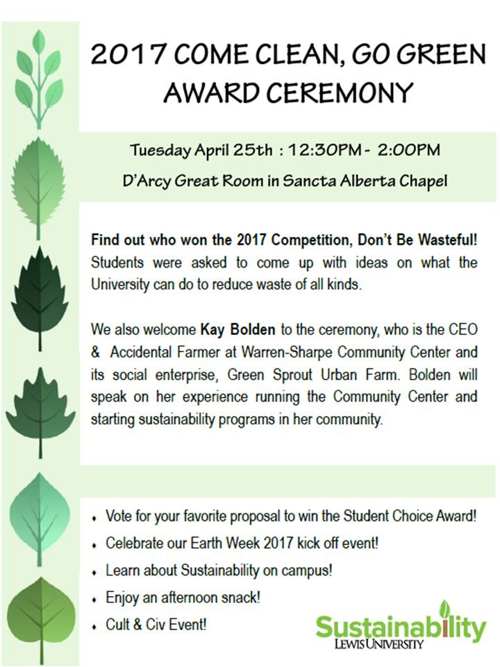 GoGreenLU's tweet image. Join us in the D'Arcy Great Room @ 12:30 to support your fellow Flyer's in their endeavor to  make Lewis a greener, more sustainable campus.