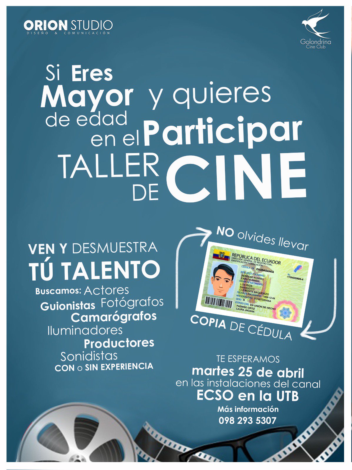 Orion Studio On Twitter Orion Studio Junto A Golondrina Cine