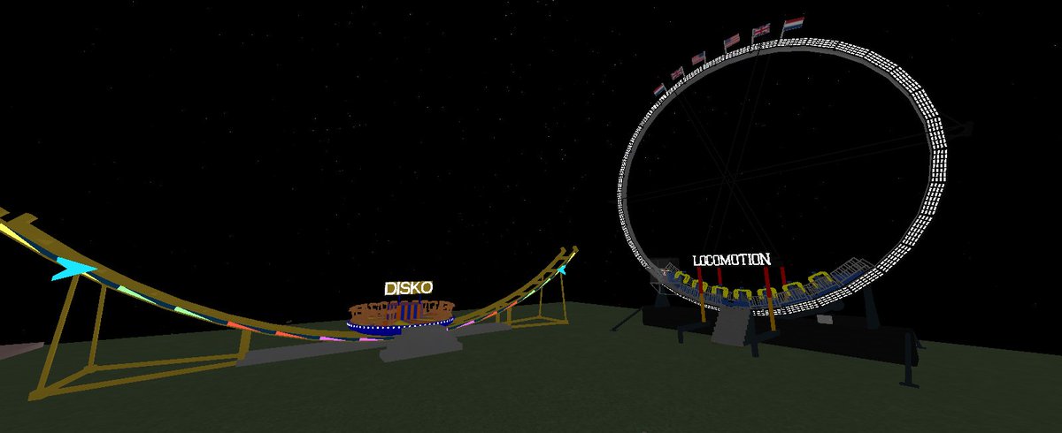 Wayback Amusements On Twitter 2 Of Our New Most Hyped Rides That Are Debuting At The Roblox Spring Carnival Disko And Locomotion - roblox rides