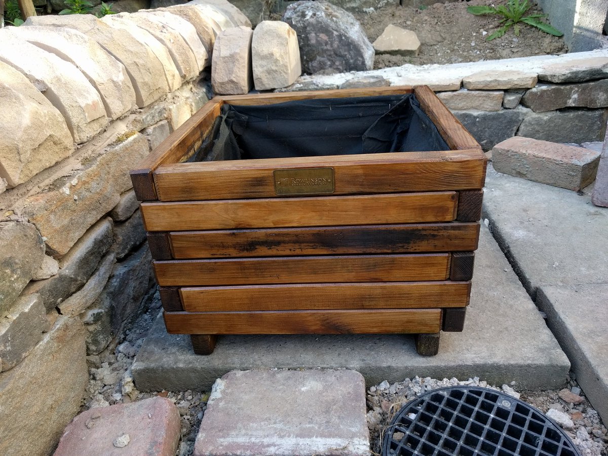 First planter after a couple of coats of Sadolin - really pleased with the result!
