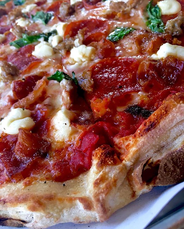 Up Close &amp; Personal with our So Meaty Pizza 👅
